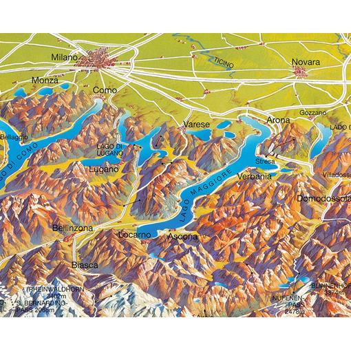 Panoramatická mapa Alp - 2. jakost