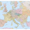 Silniční nástěnná mapa Evropy PF3600 - 2. jakost