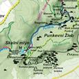Nástěnná mapa CHKO Moravský kras, okolí Brna-sever – turistická