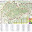 Silniční nástěnná mapa Slovenska