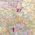 Nástěnná mapa PSČ České republiky PF350




