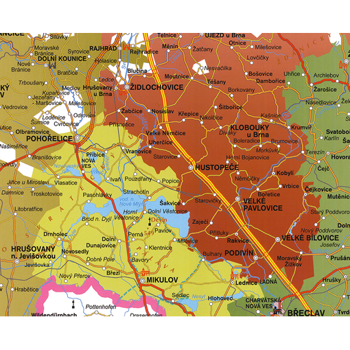 Podložka na stůl – Vinařská oblast Morava 