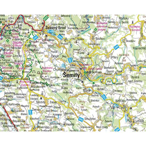 Nástěnná mapa Liberecký kraj PF100