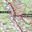 Nástěnná mapa Liberecký kraj (PF) - 2. jakost