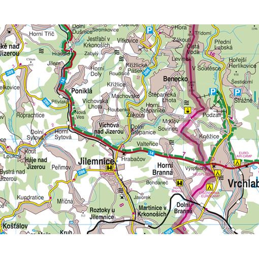 Nástěnná mapa Liberecký kraj (PF) - 2. jakost