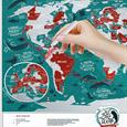 Stírací mapa Evropy Travel Map Marine World