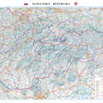 Silniční nástěnná mapa Slovenska LA400


