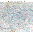 Silniční nástěnná mapa Slovenska LA400