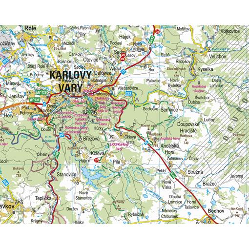Nástěnná mapa Karlovarský kraj PF130