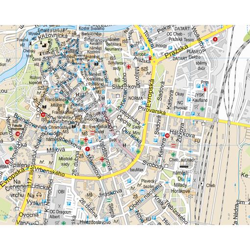 Nástěnná mapa Karlovarský kraj PF130