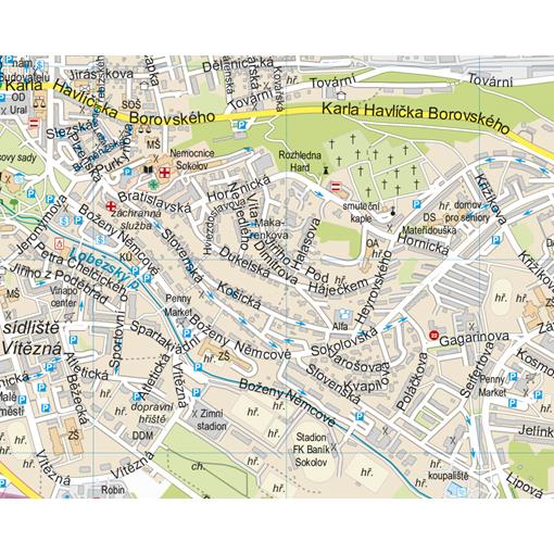 Nástěnná mapa Karlovarský kraj PF130