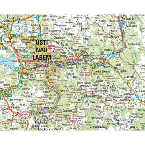 Nástěnná mapa Ústecký kraj PF130