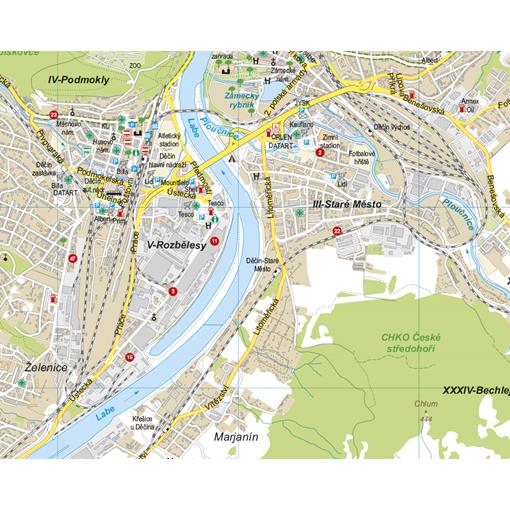 Nástěnná mapa Ústecký kraj PF130
