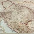 Historická nástěnná mapa RAKOUSKO-UHERSKA - 2. jakost
