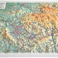 Plastická mapa Jizerské hory a Ještědský hřbet