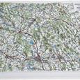 Plastická mapa Žďárské vrchy a Železné hory