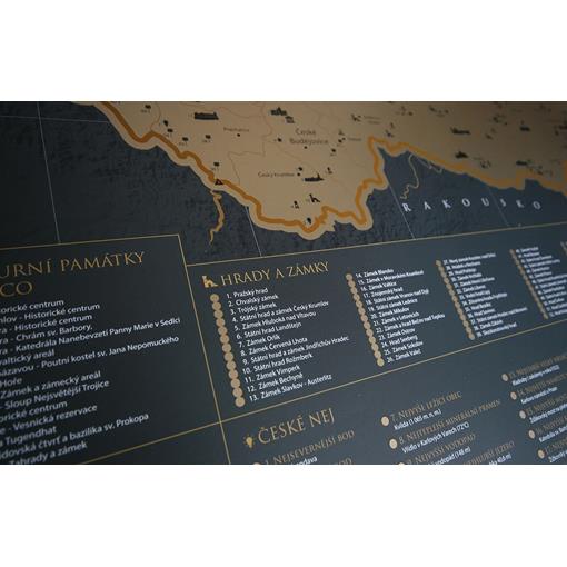 Stírací mapa Česká republika TR - 2. jakost