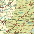 Silniční nástěnná mapa Evropy PF3600