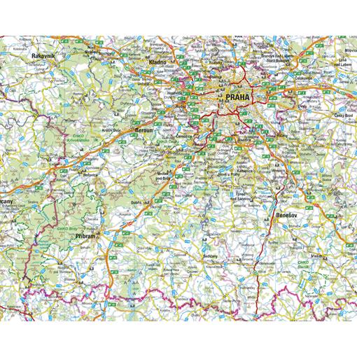 Silniční nástěnná mapa ČR PF400
