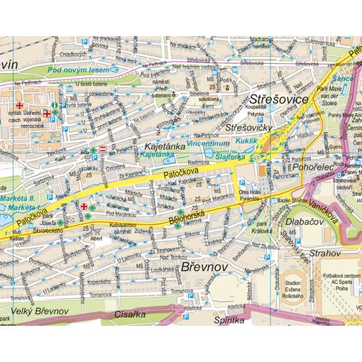 Nástěnná mapa Praha