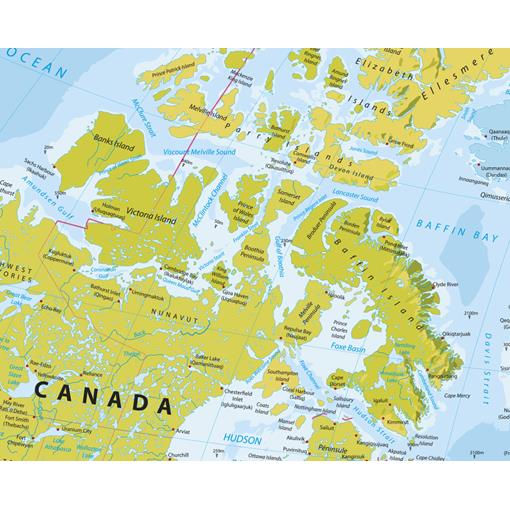 Politická nástěnná mapa světa - 2. jakost