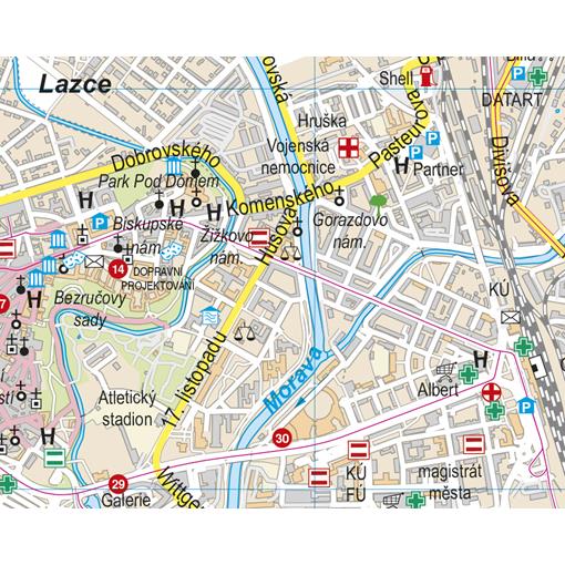 Nástěnná mapa Olomoucký kraj PF150