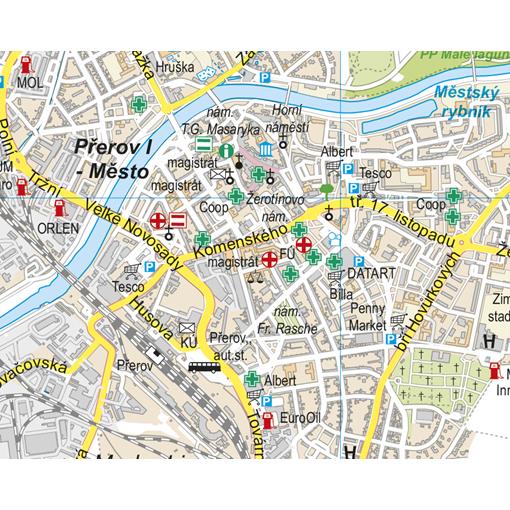 Nástěnná mapa Olomoucký kraj PF150