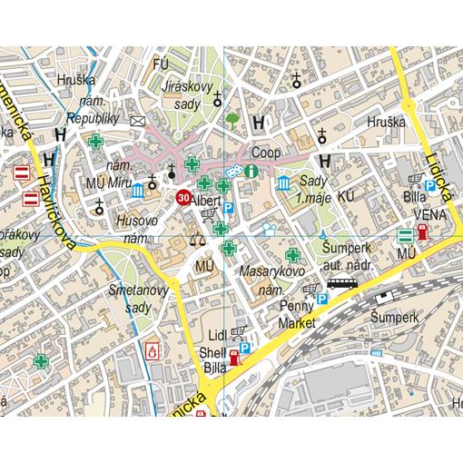 Nástěnná mapa Olomoucký kraj PF150