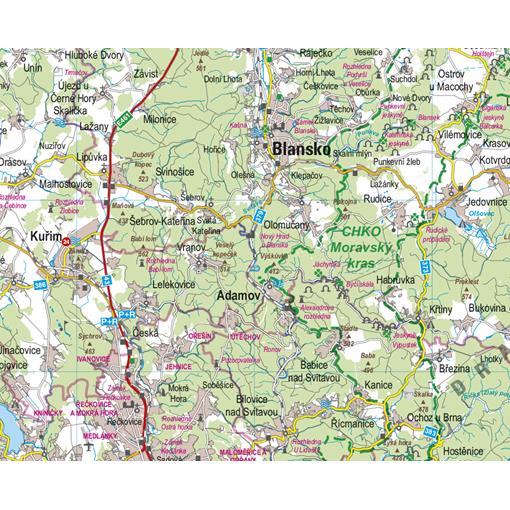 Nástěnná mapa Jihomoravský kraj PF130

