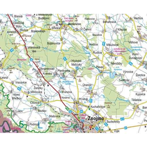 Nástěnná mapa Jihomoravský kraj PF130

