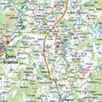 Nástěnná mapa České Budějovice 