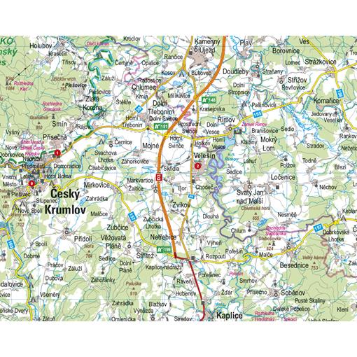 Nástěnná mapa České Budějovice 