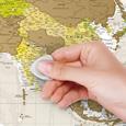 Stírací mapa světa Travel Map Geography World - 2. jakost