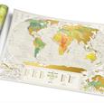 Stírací mapa světa Travel Map Geography World - 2. jakost