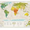 Stírací mapa světa Travel Map Geography World - 2. jakost