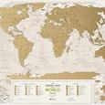 Stírací mapa světa Travel Map Geography World - 2. jakost