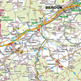 Nástěnná mapa Beroun