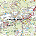 Nástěnná mapa Karlovy vary