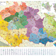 Nástěnná mapa PSČ České republiky EX250