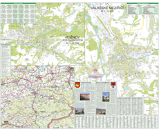 Nástěnná mapa Valašské Meziříčí, Rožnov pod Radhoštěm