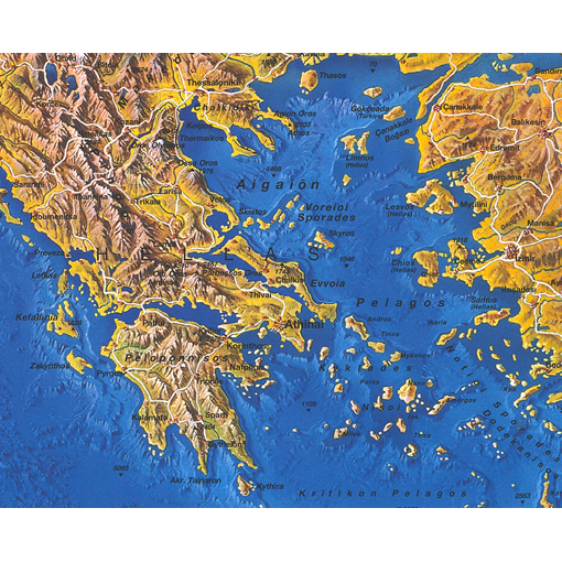 Panoramatická nástěnná mapa Evropy – 2. jakost