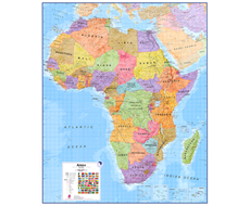 Politická nástěnná mapa Afriky CE