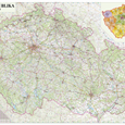 Silniční nástěnná mapa ČR PF250