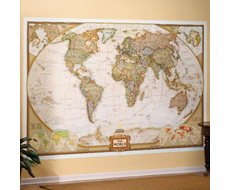 Mapa Světa Antique - tapeta na zeď