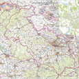 Nástěnná mapa Moravskoslezský kraj PF130