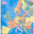 Spediční nástěnná mapa PSČ Evropy EX3650
