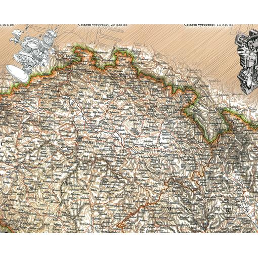 Historická mapa Československé motocykly r. 1918-1992