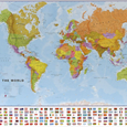 Politická nástěnná mapa světa CE40