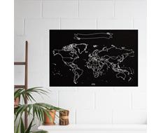Samolepící tabule s mapou světa