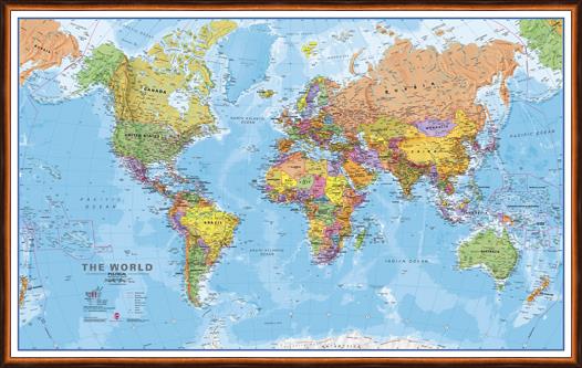 Politická nástěnná mapa světa CE20